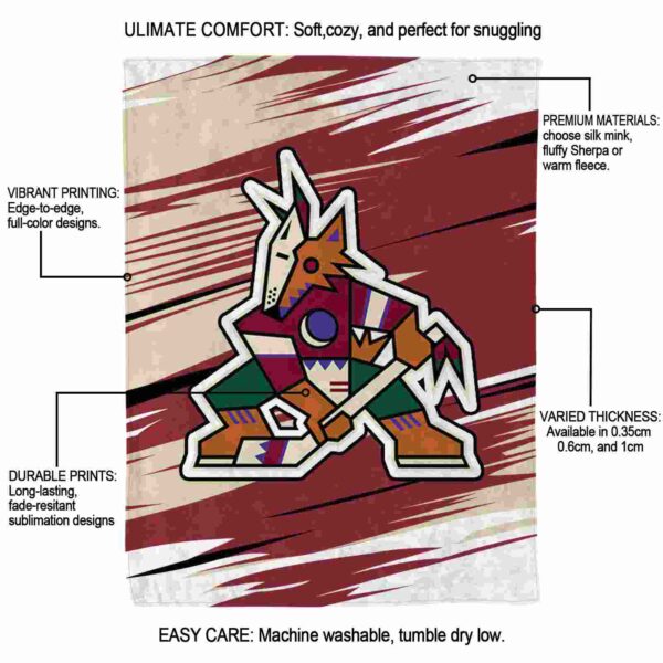 arizona coyotes paint streaks red white blanket new arrival