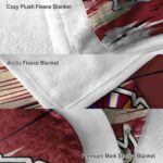 arizona coyotes paint streaks red white blanket premium grade