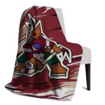 arizona coyotes paint streaks red white blanket top rated