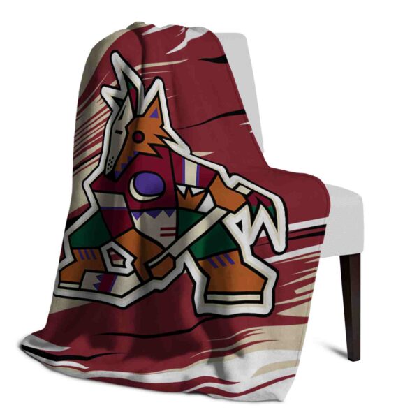arizona coyotes paint streaks red white blanket top rated