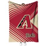 arizona diamondbacks diagonal stripes red blanket best selling