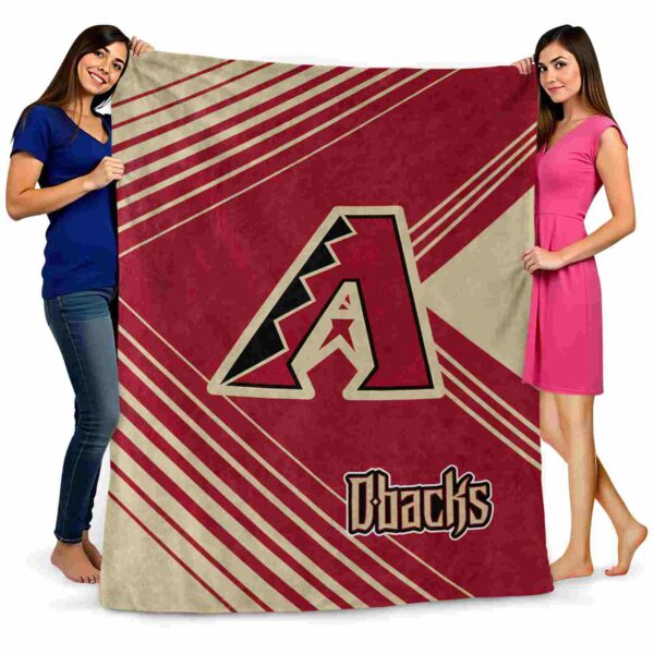 arizona diamondbacks diagonal stripes red blanket fashion forward