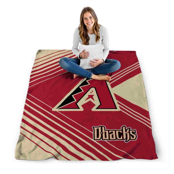 arizona diamondbacks diagonal stripes red blanket high quality