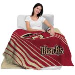 arizona diamondbacks diagonal stripes red blanket latest model