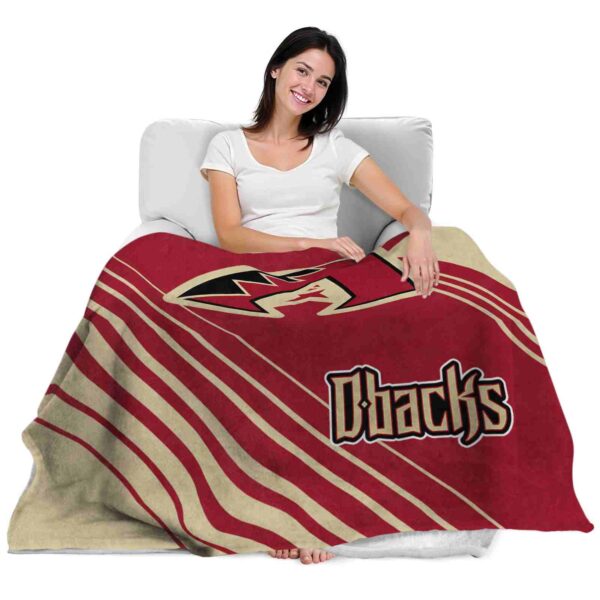 arizona diamondbacks diagonal stripes red blanket latest model