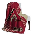 arizona diamondbacks diagonal stripes red blanket top rated