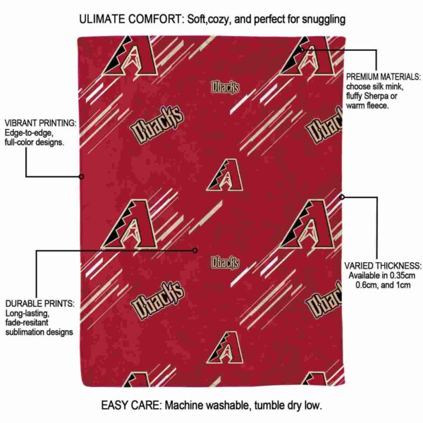 arizona diamondbacks fan spirit red blanket new arrival
