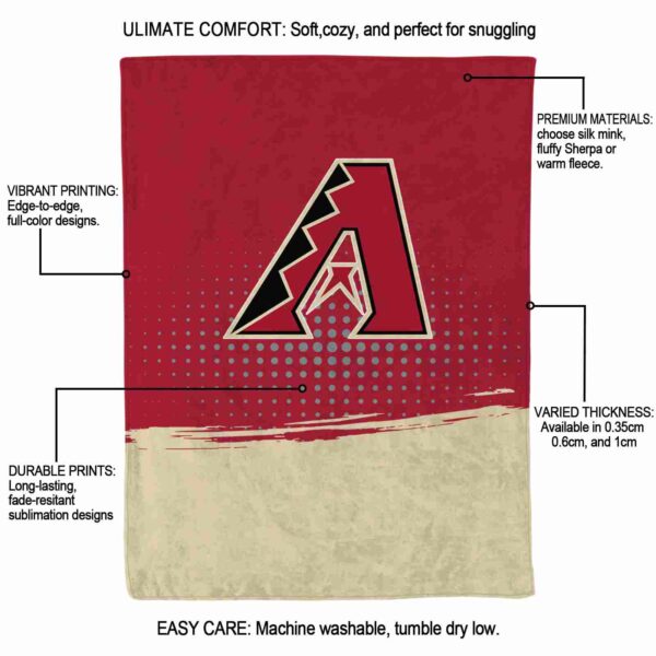 arizona diamondbacks gradient dots red blanket new arrival
