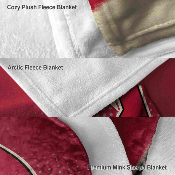 arizona diamondbacks gradient dots red blanket premium grade