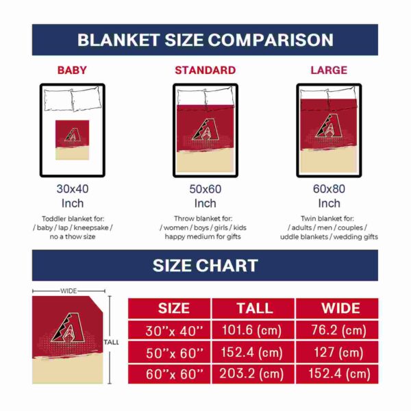 arizona diamondbacks gradient dots red blanket trendy