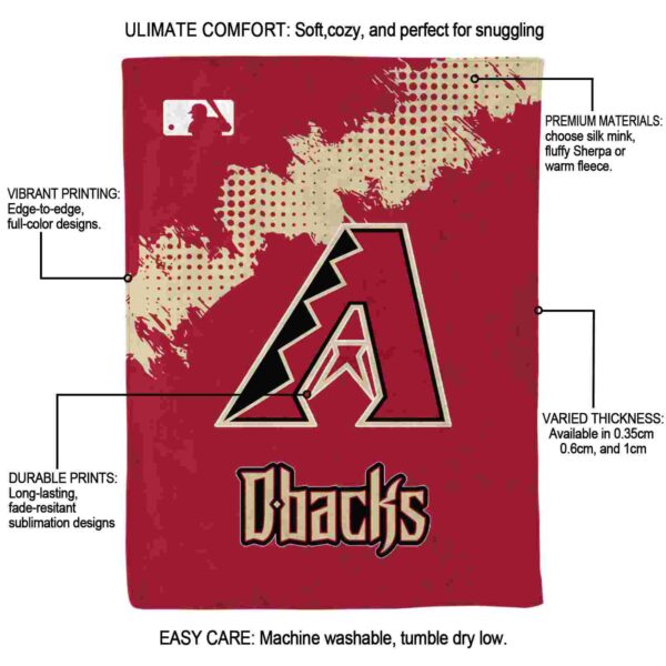 arizona diamondbacks grunge texture red blanket new arrival