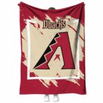 arizona diamondbacks splatter effect red blanket best selling