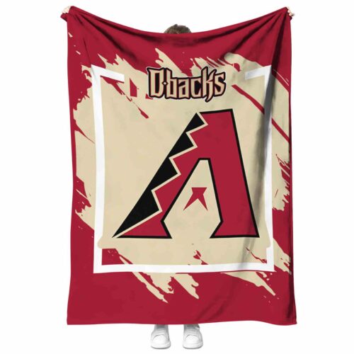 arizona diamondbacks splatter effect red blanket best selling