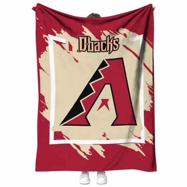 arizona diamondbacks splatter effect red blanket best selling