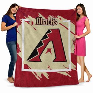 arizona diamondbacks splatter effect red blanket fashion forward