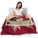 arizona diamondbacks splatter effect red blanket latest model