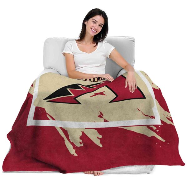 arizona diamondbacks splatter effect red blanket latest model