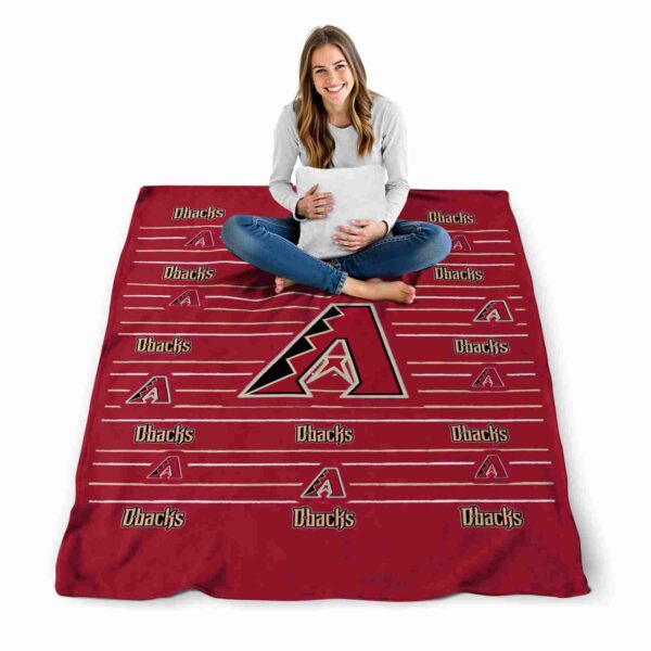 arizona diamondbacks striped pattern red blanket high quality