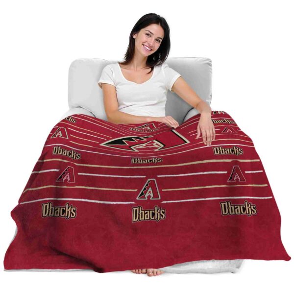 arizona diamondbacks striped pattern red blanket latest model