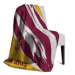 arizona state sun devils brushstrokes maroon white blanket top rated