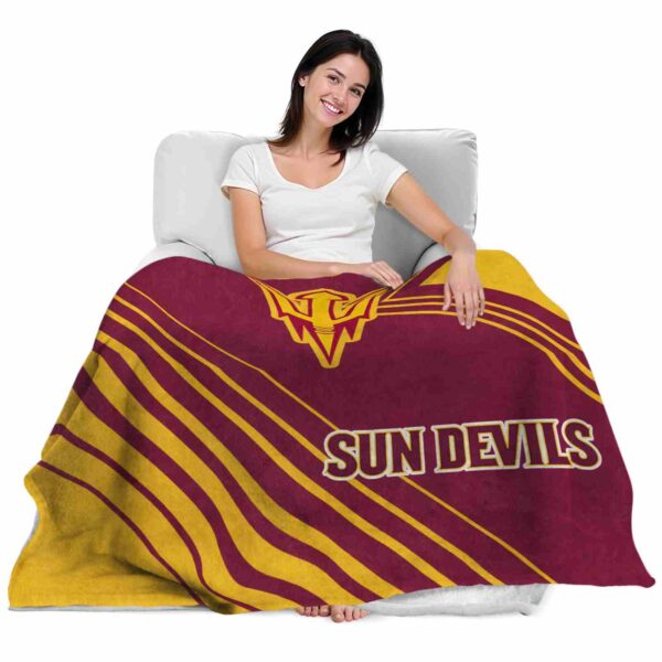 arizona state sun devils diagonal stripes maroon blanket latest model