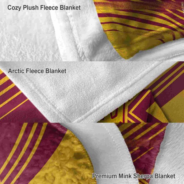 arizona state sun devils diagonal stripes maroon blanket premium grade