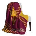 arizona state sun devils diagonal stripes maroon blanket top rated