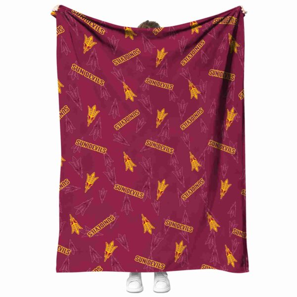 arizona state sun devils diehard fans maroon blanket best selling