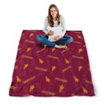 arizona state sun devils diehard fans maroon blanket high quality