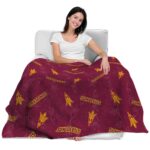 arizona state sun devils diehard fans maroon blanket latest model
