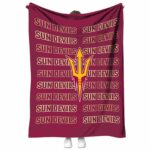 arizona state sun devils fan pride maroon blanket best selling