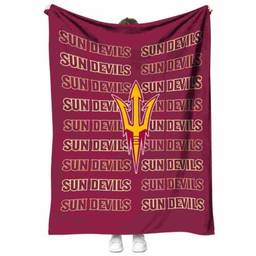 arizona state sun devils fan pride maroon blanket best selling