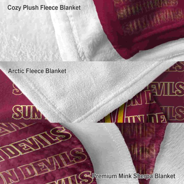 arizona state sun devils fan pride maroon blanket premium grade