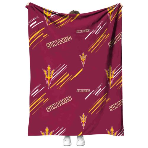 arizona state sun devils fan spirit maroon blanket best selling