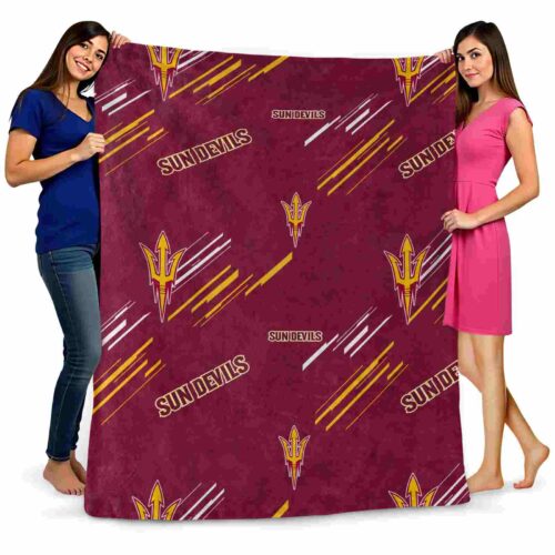 arizona state sun devils fan spirit maroon blanket fashion forward