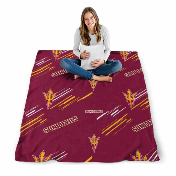 arizona state sun devils fan spirit maroon blanket high quality