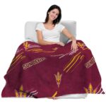 arizona state sun devils fan spirit maroon blanket latest model