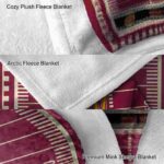 arizona state sun devils football field maroon blanket premium grade