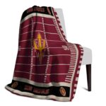 arizona state sun devils football field maroon blanket top rated