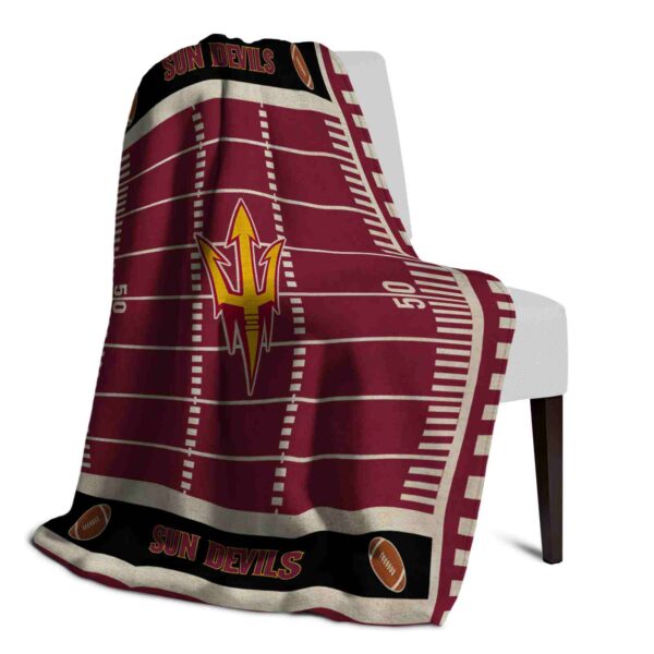 arizona state sun devils football field maroon blanket top rated