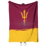 arizona state sun devils gradient dots maroon blanket best selling