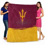 arizona state sun devils gradient dots maroon blanket fashion forward