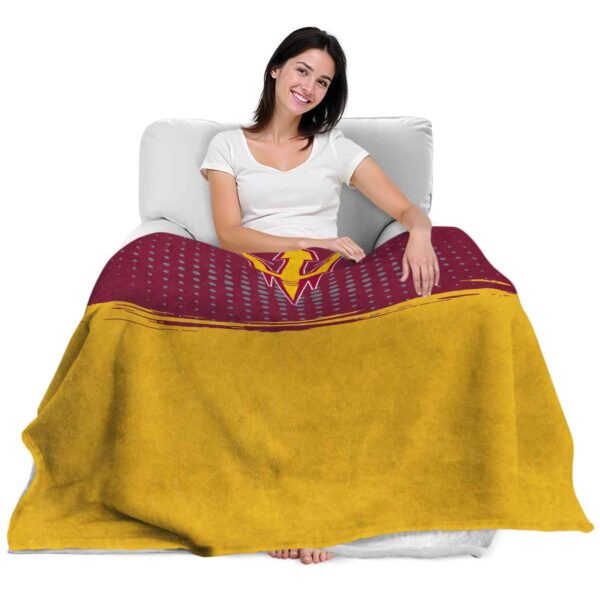 arizona state sun devils gradient dots maroon blanket latest model
