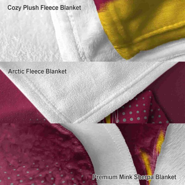 arizona state sun devils gradient dots maroon blanket premium grade