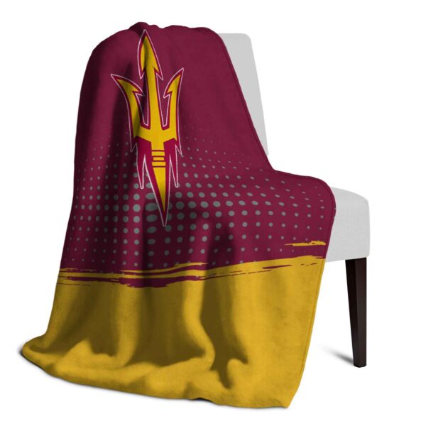 arizona state sun devils gradient dots maroon blanket top rated