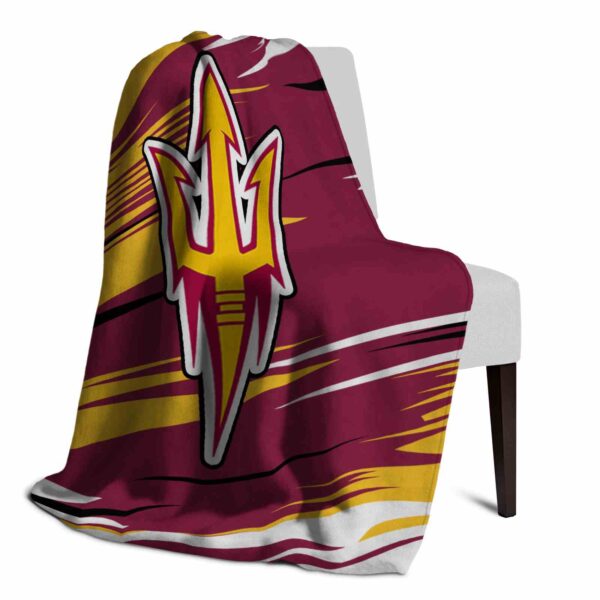 arizona state sun devils paint streaks maroon white blanket top rated
