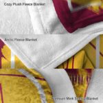 arizona state sun devils splatter effect maroon blanket best selling