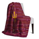 arizona state sun devils striped pattern maroon blanket top rated