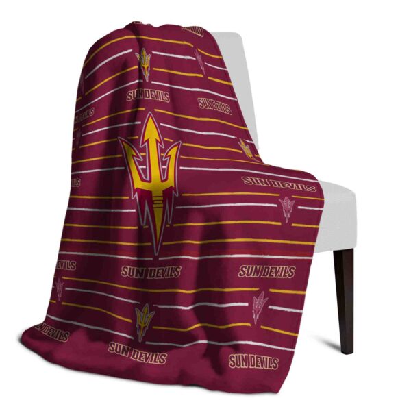 arizona state sun devils striped pattern maroon blanket top rated
