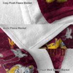 arizona state sun devils three musketeers maroon blanket best selling